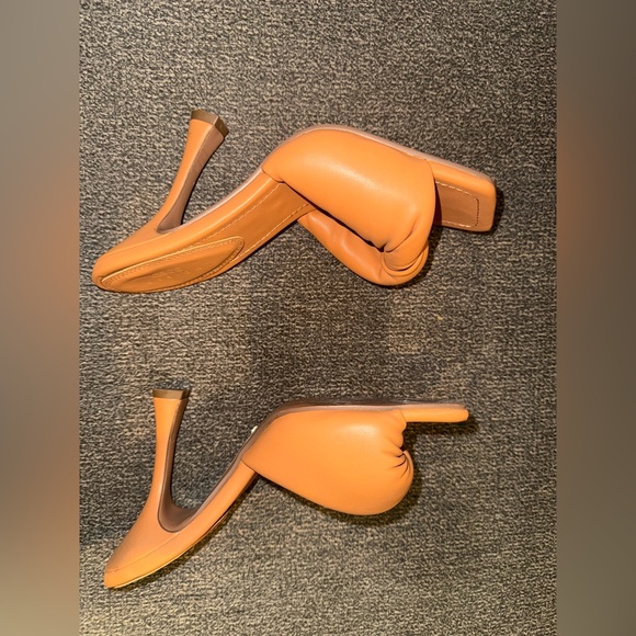 ASOS Design Niki Padded Twist High Heeled Mules in Beige Tan size Us 7 - Picture 8 of 9